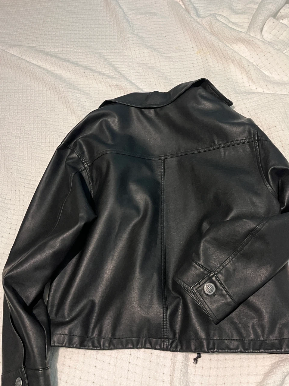 Max Studio London Black Faux Leather Jacket XS - photo 2