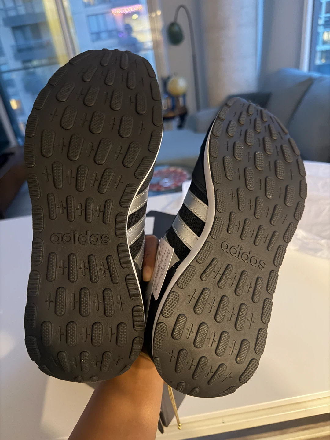 NEW Adidas Run 60s 4.0 Sneakers Black/Silver - photo 5