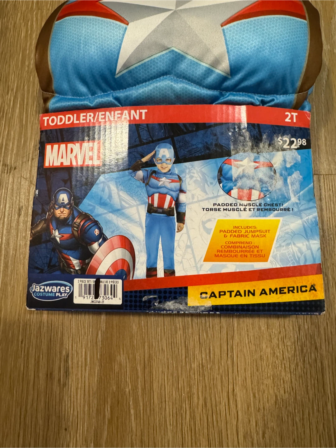 Halloween Costume Captain America for Toddler Size 2T - photo 2