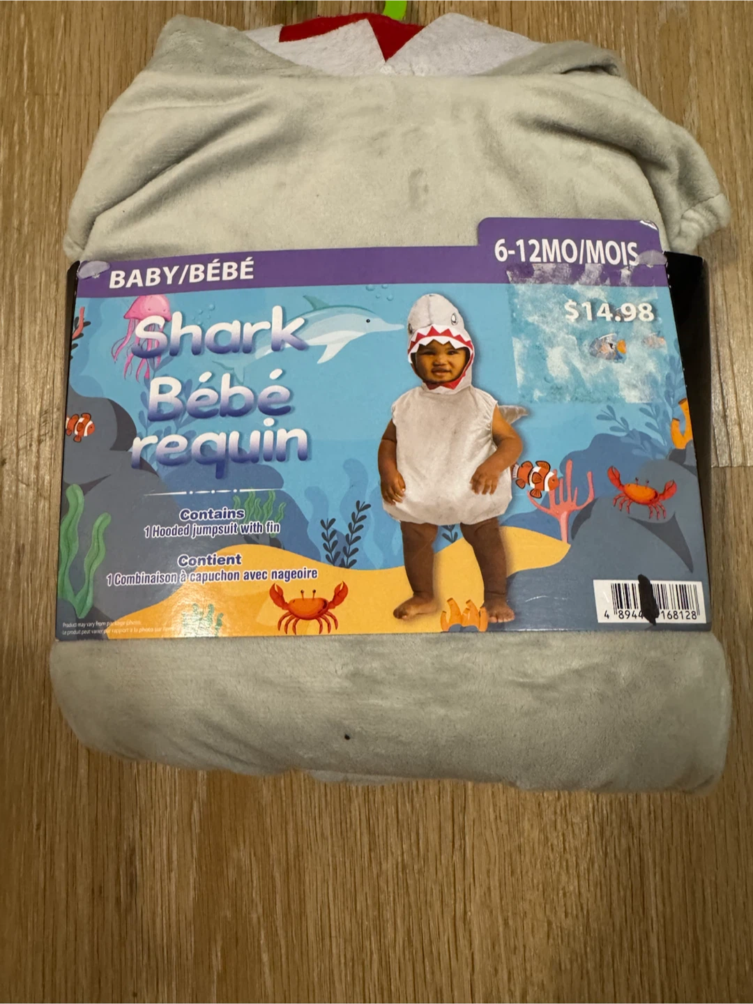 Halloween Costume Baby Shark for Toddler Size 6-12 Months - photo 2