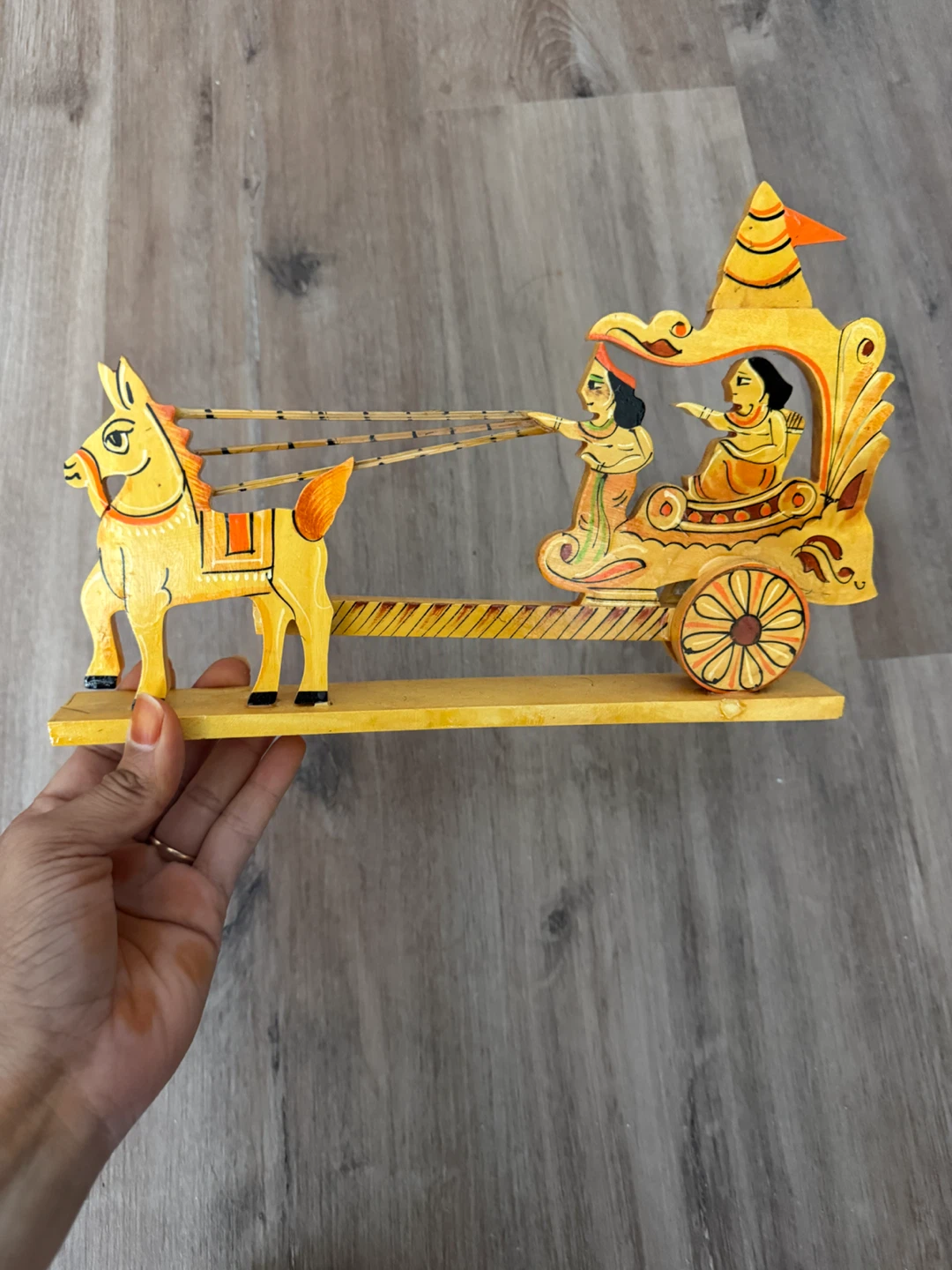 Wooden Chariot Decorative Piece - photo 2