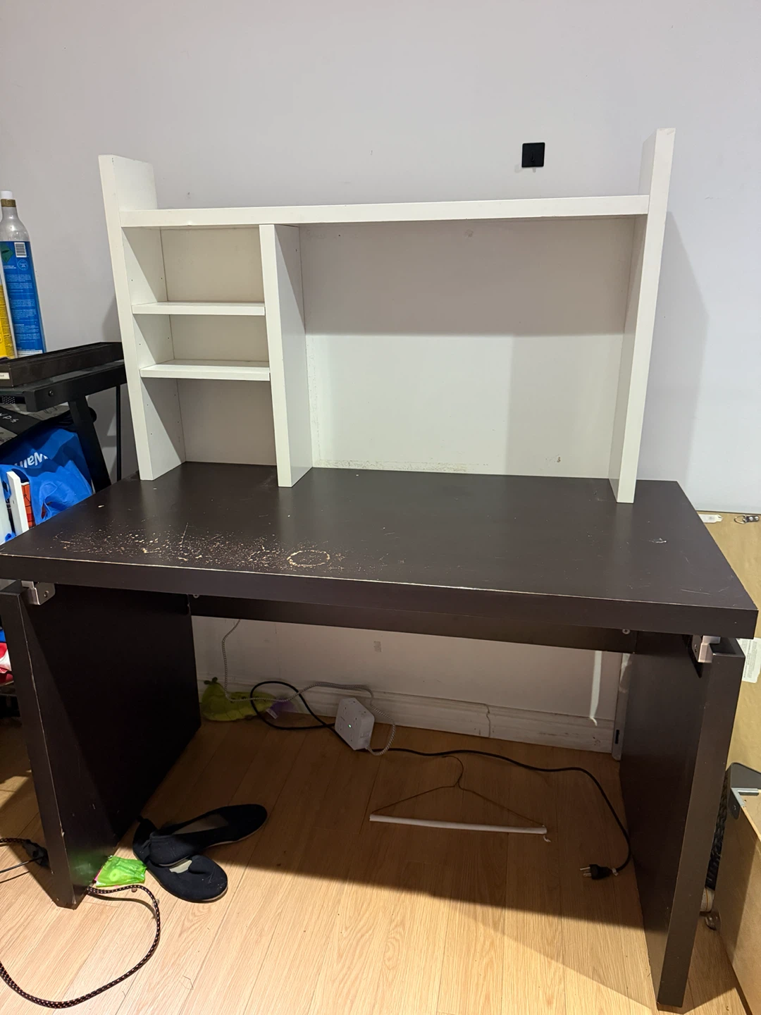 Desk + Micke (Ikea) Desk Hutch