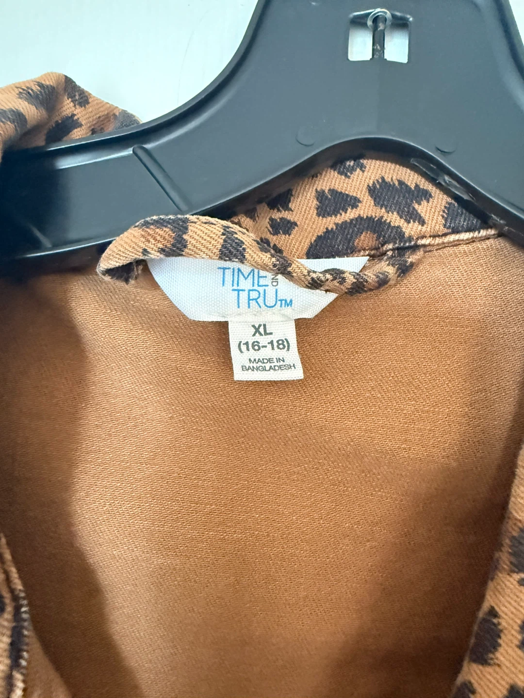 Leopard Print Denim Jacket XL - photo 3