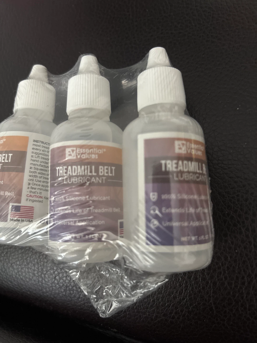 Essential Values Treadmill Belt Lubricant 3-pack