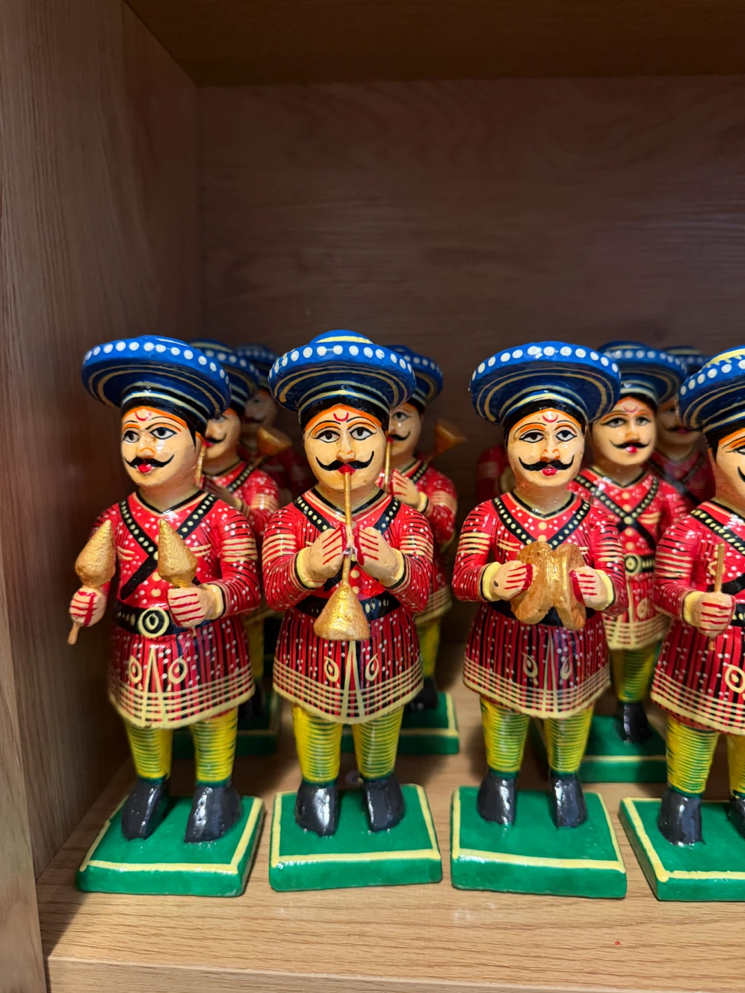 Hand-Painted Wooden Band Figures - photo 2
