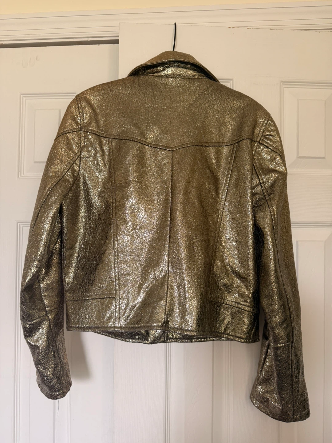 Metallic Gold Moto Jacket - BLANKNYC - photo 2