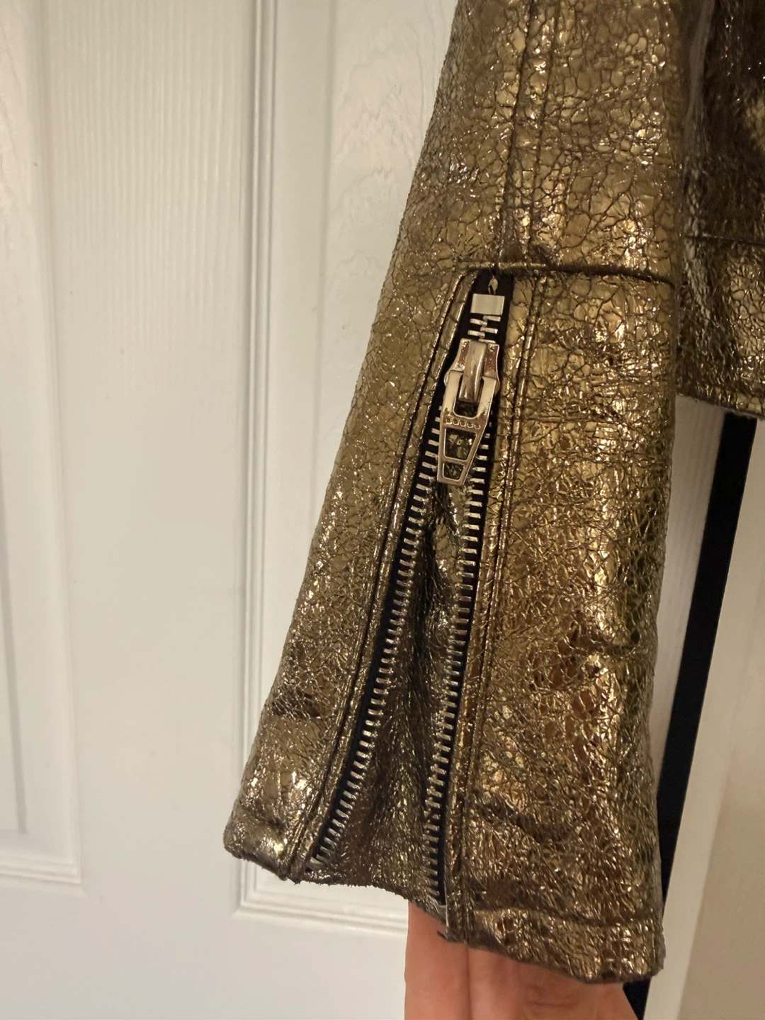Metallic Gold Moto Jacket - BLANKNYC - photo 4