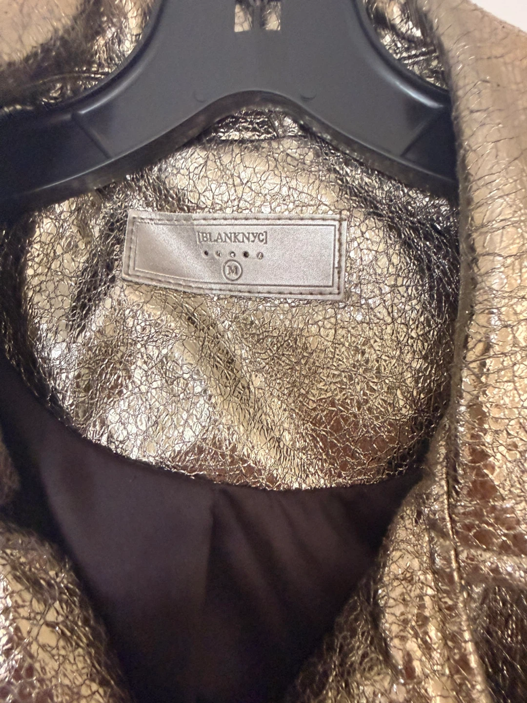 Metallic Gold Moto Jacket - BLANKNYC - photo 5