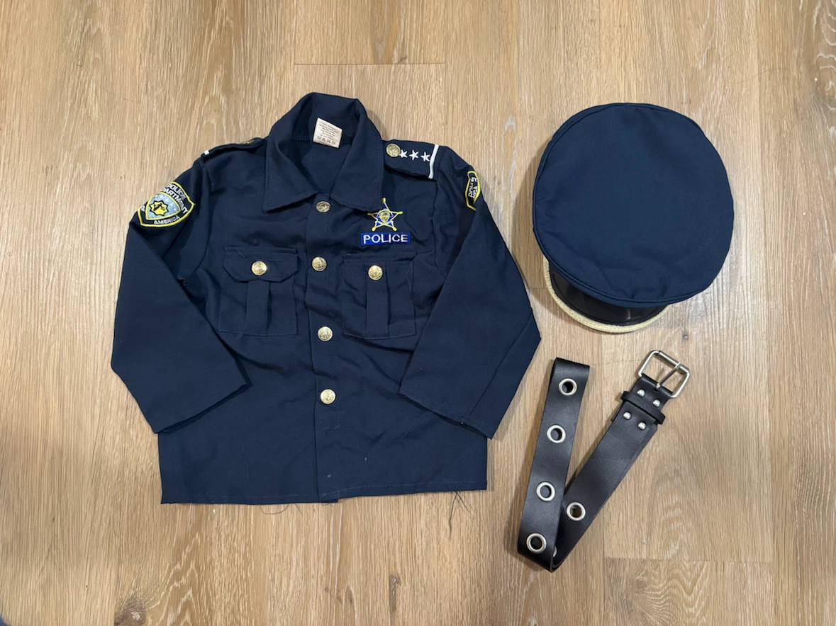 Halloween Costume Policeman For Kids Size 4-6T