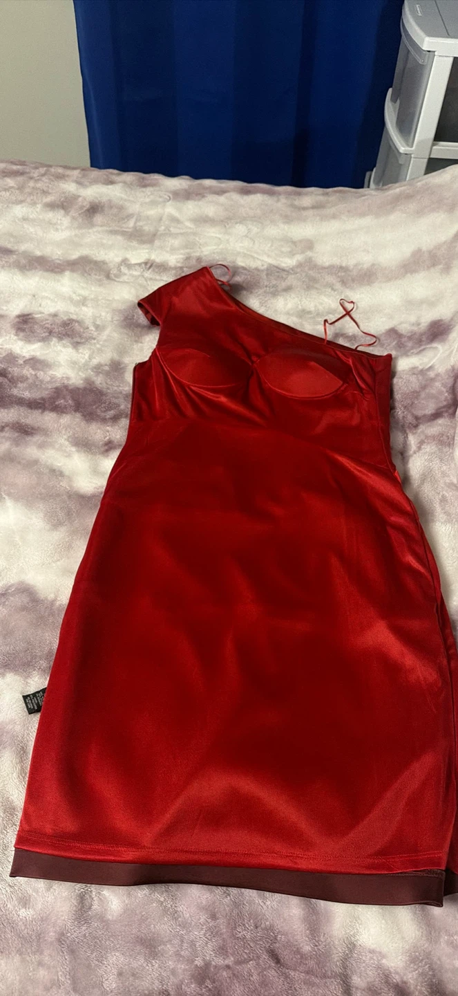 JAX Red One-Shoulder Dress - Size 8 - photo 4