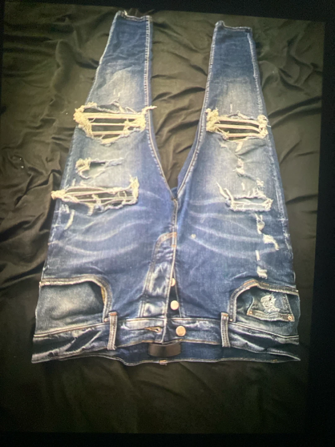 Amiri Jeans Distressed Blue Denim Size 36 - photo 5