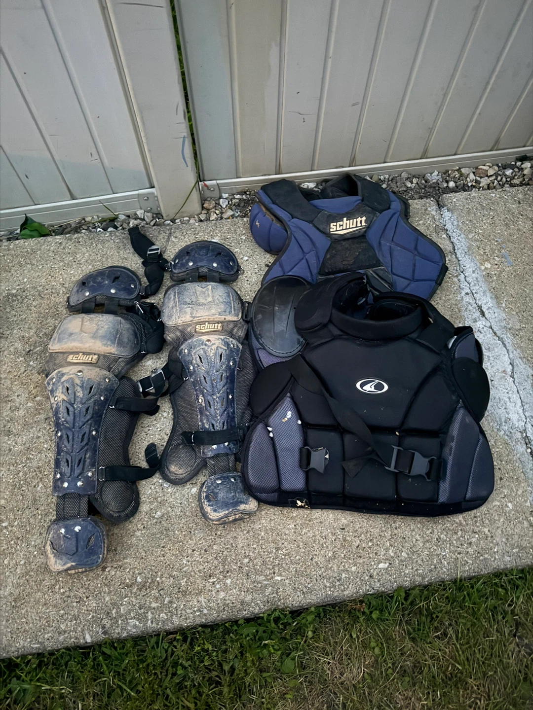 Schutt and Easton Catcher's Gear Set