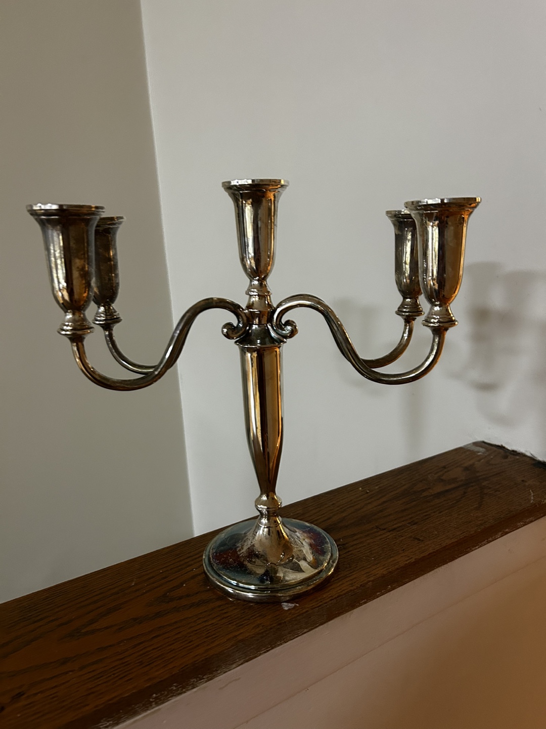 Silver-Tone Candelabra