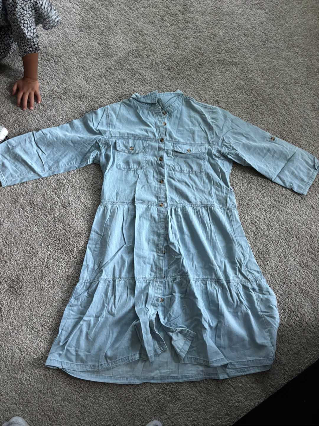 Light Wash Denim Shirtdress