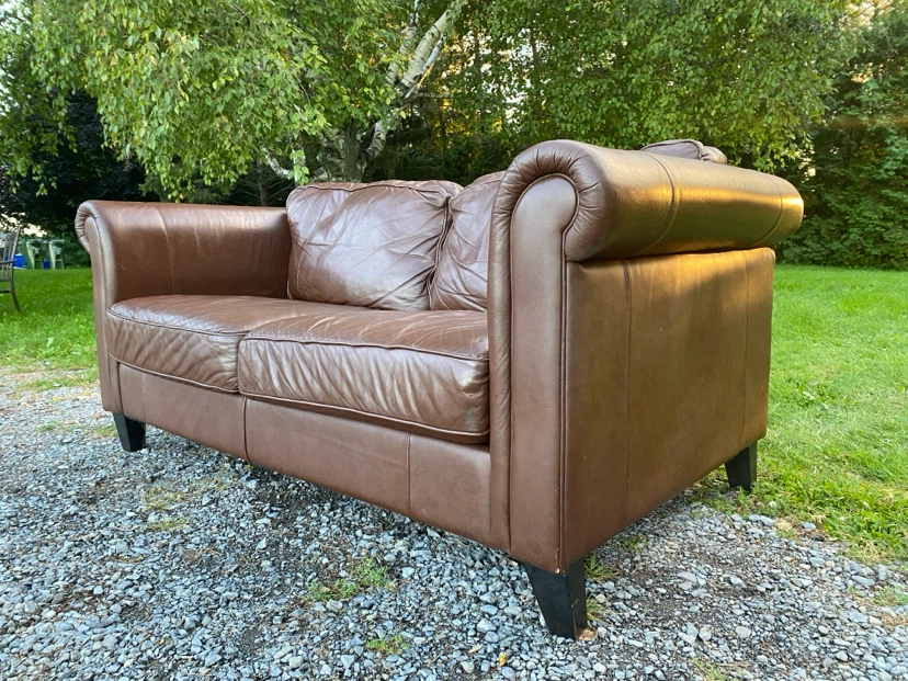 Lancer Furniture Genuine Leather Loveseat (CAN DELIVER) - photo 4