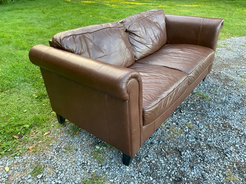 Lancer Furniture Genuine Leather Loveseat (CAN DELIVER) - photo 5
