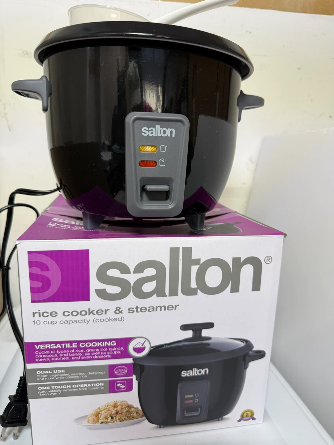 Salton Rice Cooker & Steamer - 10 Cup Capacity - photo 3