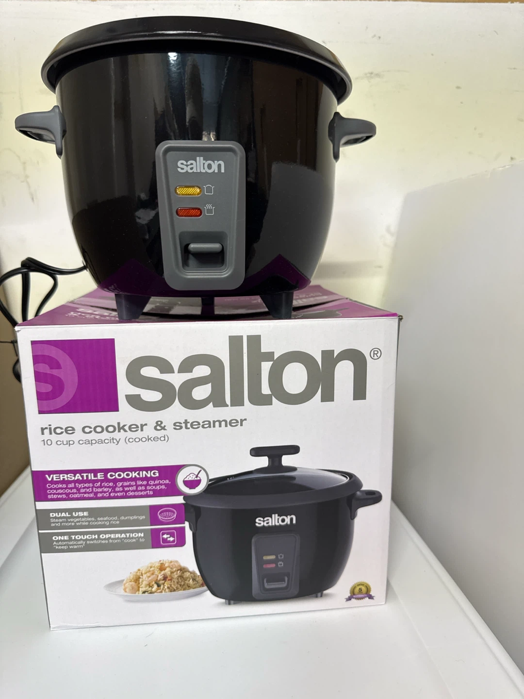 Salton Rice Cooker & Steamer - 10 Cup Capacity - photo 4