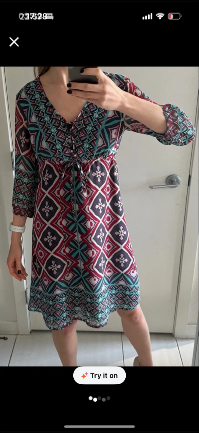 Women's Bohemian Print Dress
