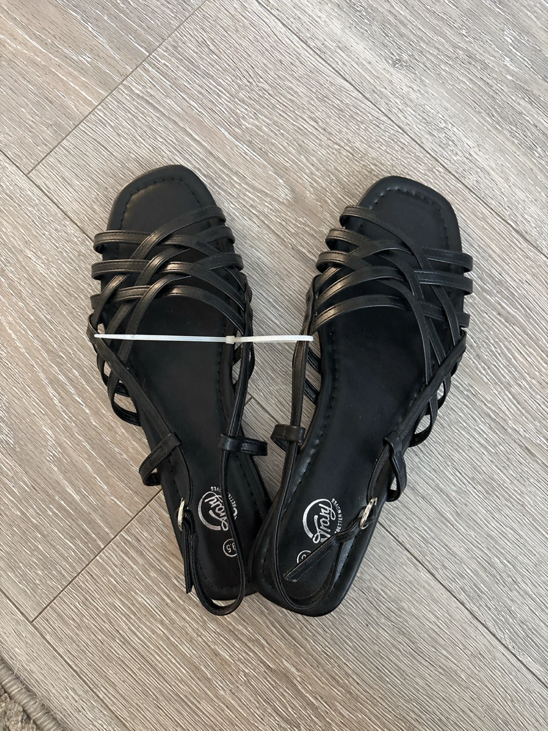 Brand new Vivy Black Strappy Sandals Size 5.5 - photo 2