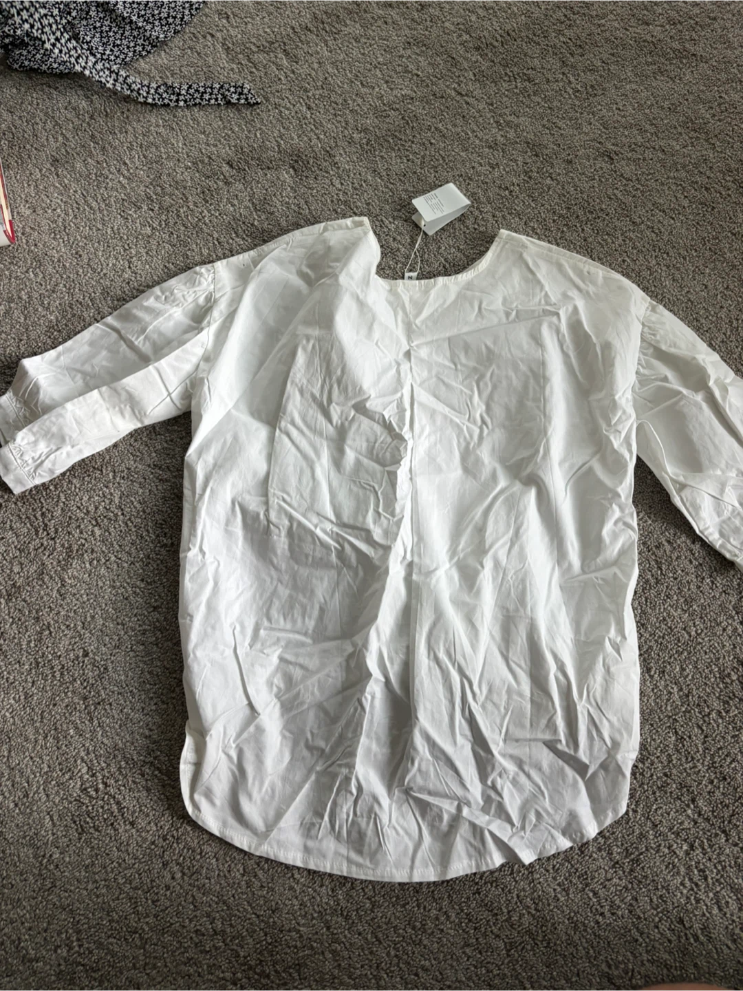 SHI SHANG JIN ZHAO White Bow Tie Back Top - photo 2