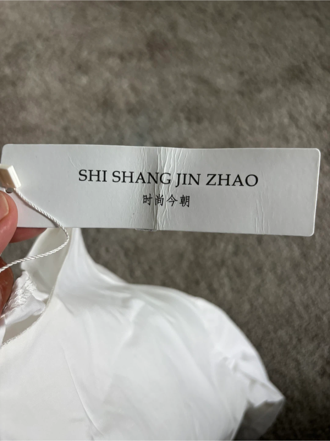 SHI SHANG JIN ZHAO White Bow Tie Back Top - photo 3