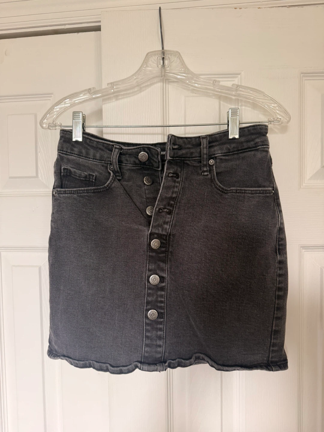 High-Rise Denim Skirt Size 0