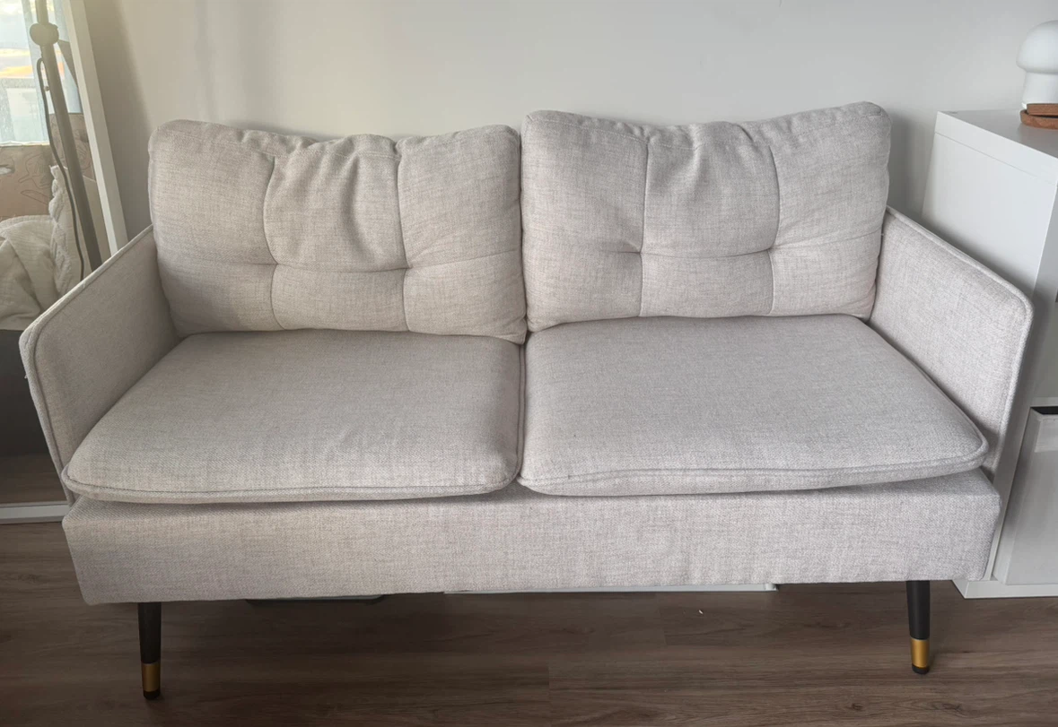 Light Beige 2-Seater Sofa