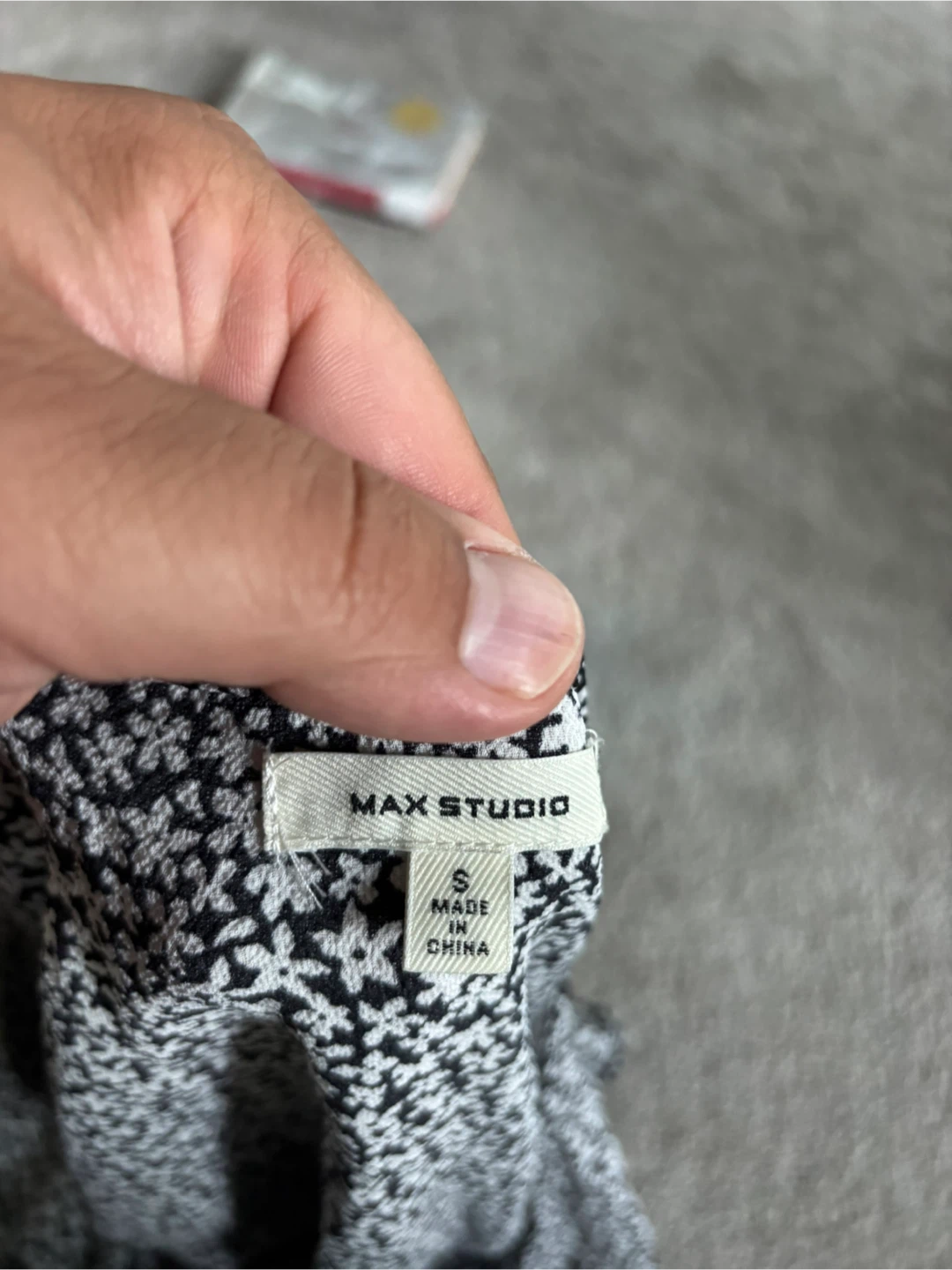 Max Studio Black & White Floral Print Dress Size S - photo 3