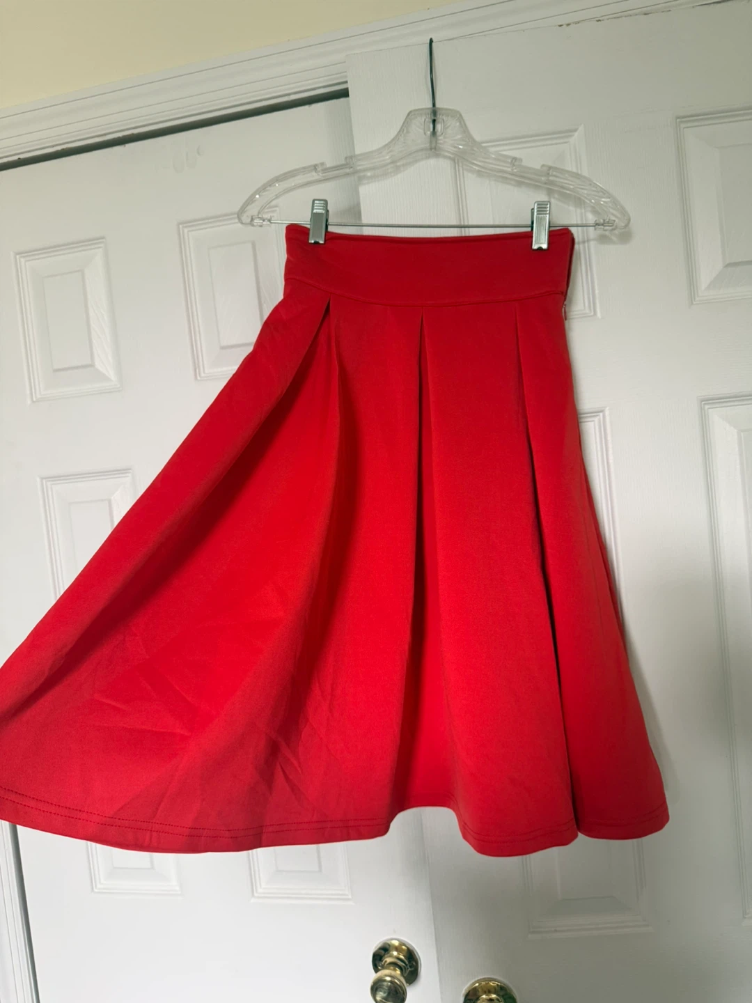 Red Pleated Skirt - Size XS - photo 2