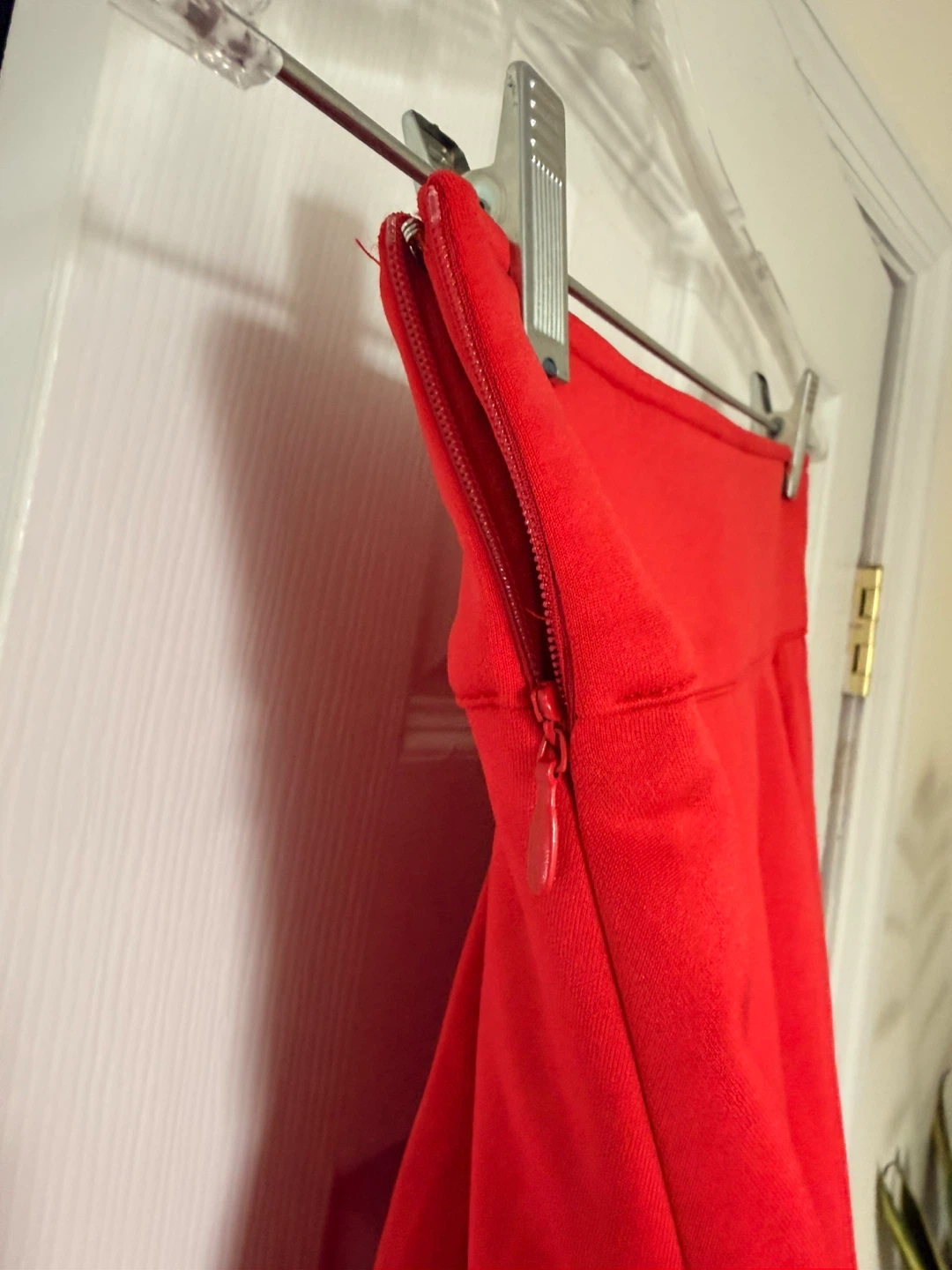 Red Pleated Skirt - Size XS - photo 3
