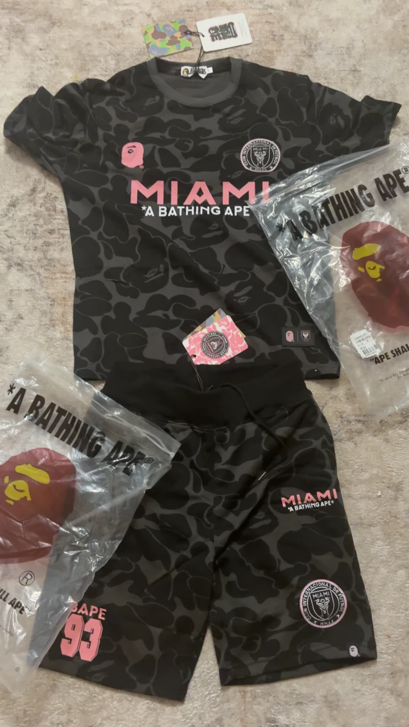 A Bathing Ape Miami FC Jersey & Shorts Set