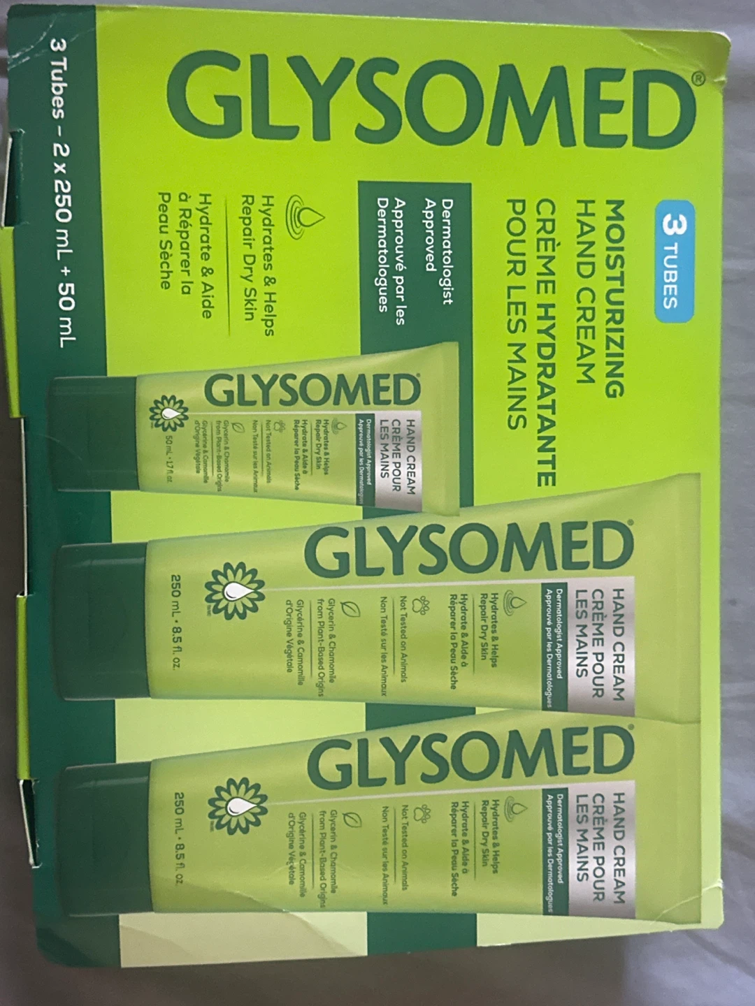 Glysomed Moisturizing Hand Cream 3 x 250ml Tubes