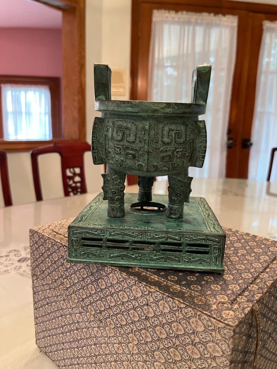 Antique Style Bronze Incense Burner - photo 2