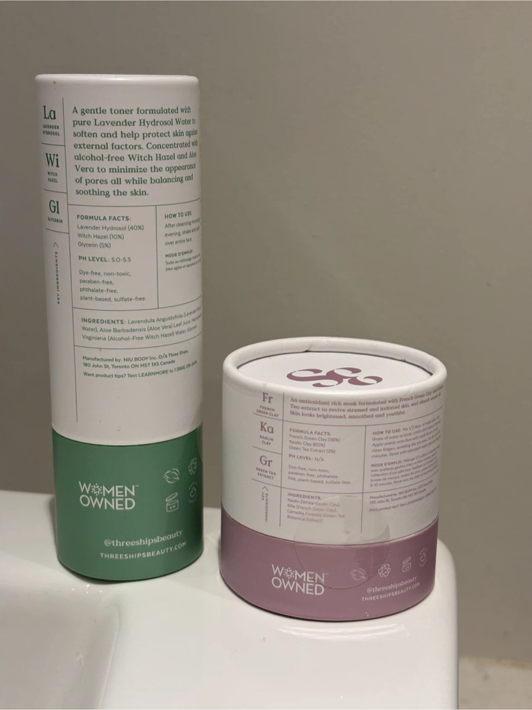 Three Ships Calm Lavender Hydrosol Toner & Detox Clay Mask - photo 2
