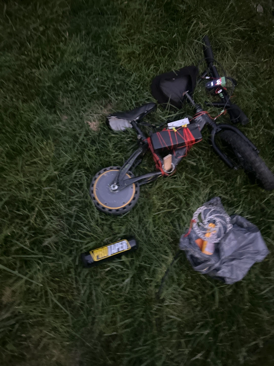 Mini hike comes with disc and pro taper broken handlebars - photo 2