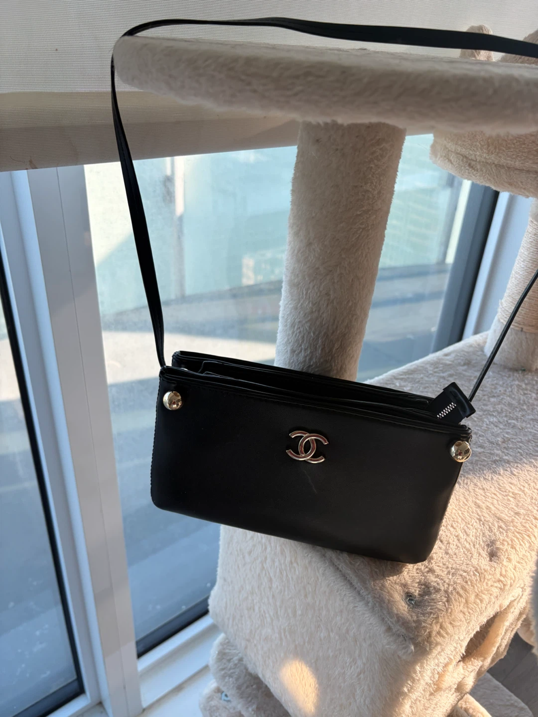 CHANEL chic stud Black Clutch Bag vip bag