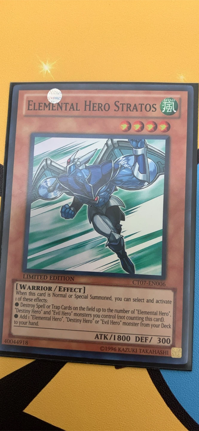 Yugioh Elemental Hero Stratos Yu-Gi-Oh! Card