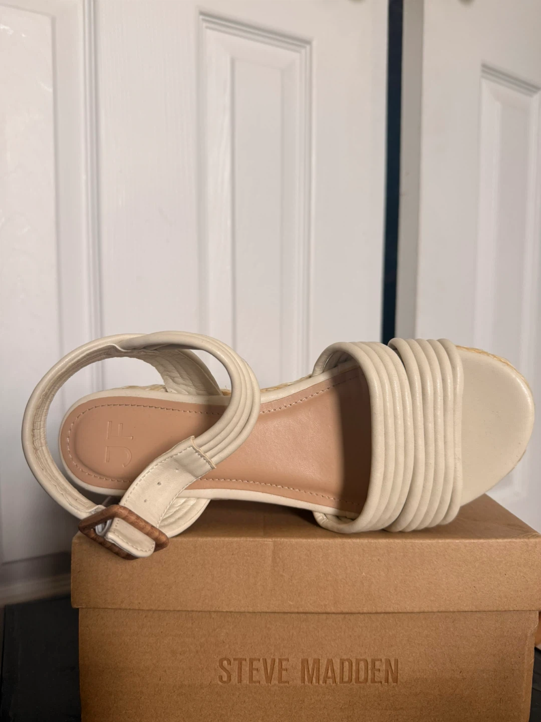 Cream Platform Espadrille Sandals - photo 2