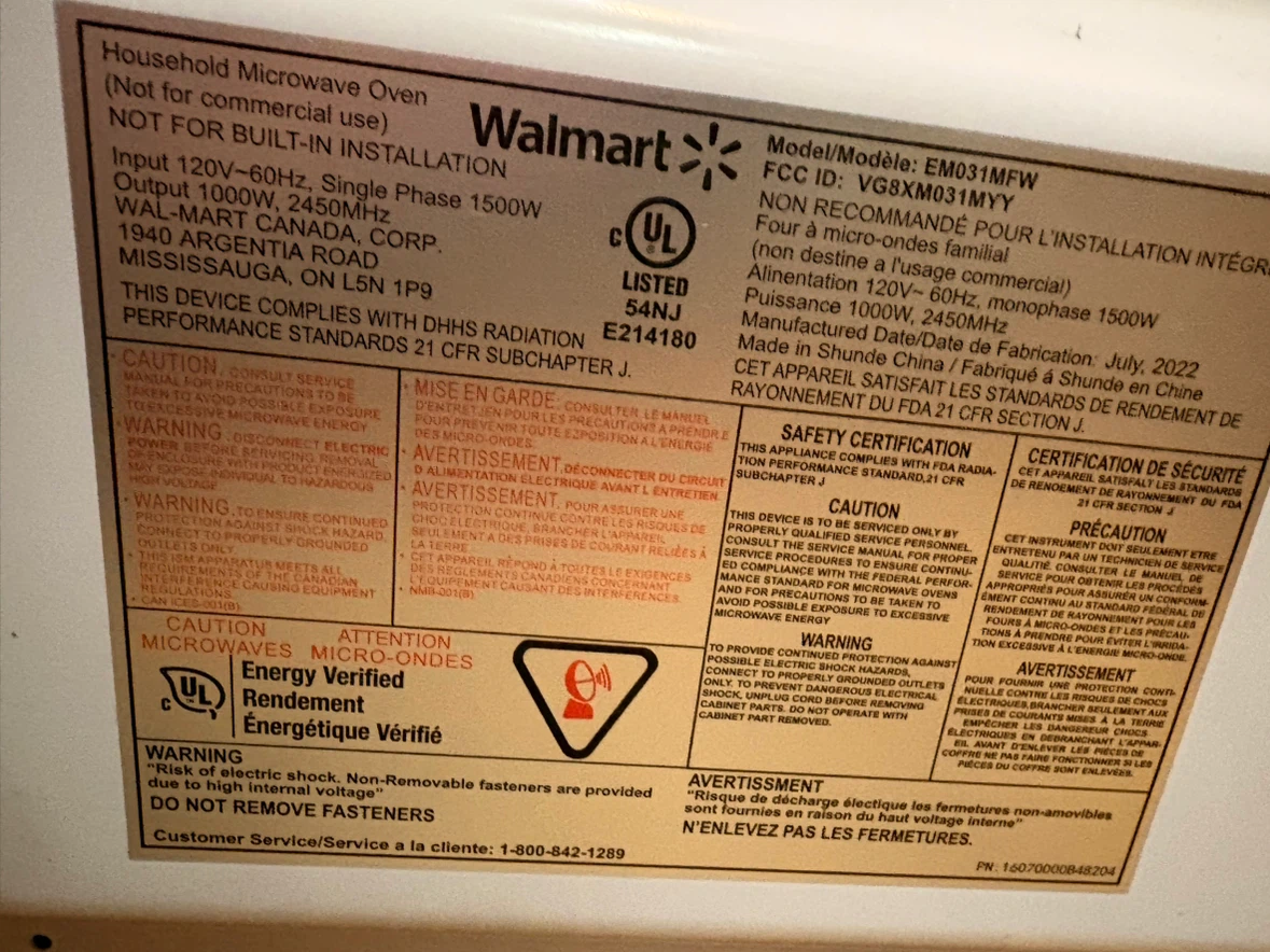 Hamilton Beach 1.1 cu. ft. White Microwave (1000W) - photo 5