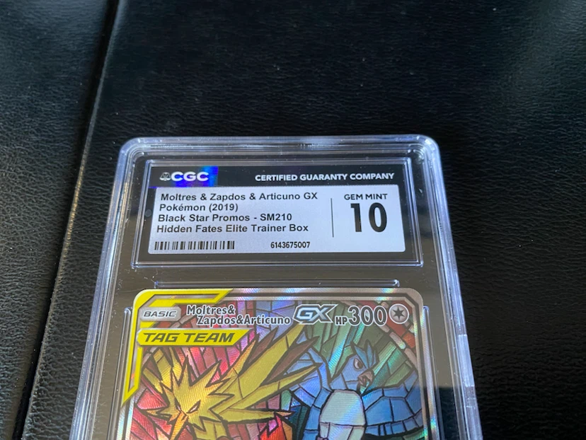 Pokemon Moltres & Zapdos & Articuno GX #SM210 CGC 10 Gem mint - photo 4
