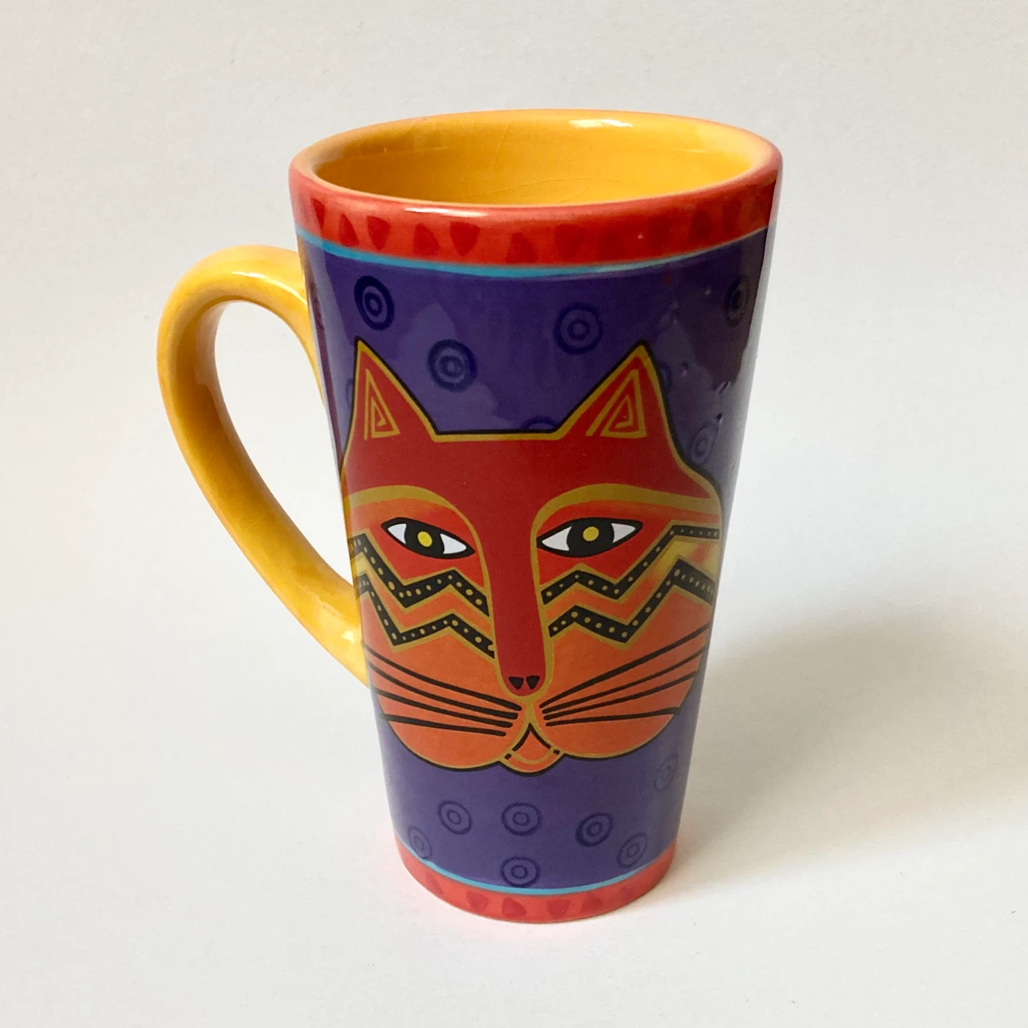 Vintage 1990s-Y2K Laurel Burch Cat Latte Mug