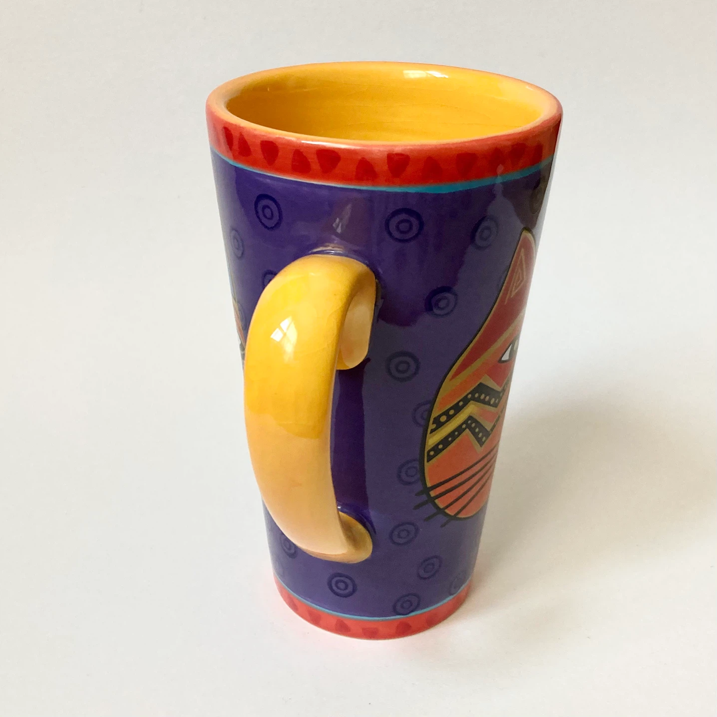 Vintage 1990s-Y2K Laurel Burch Cat Latte Mug - photo 4
