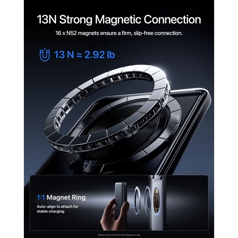 Baseus 25W Qi2.2 Slim Magnetic Power Bank 10000mAh - photo 2
