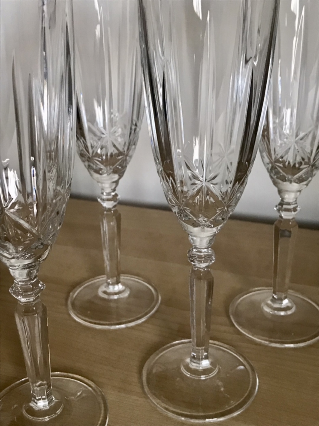 🥂 Gorgeous ✨NEW Set of Italian Crystal Champagne Flutes - photo 5