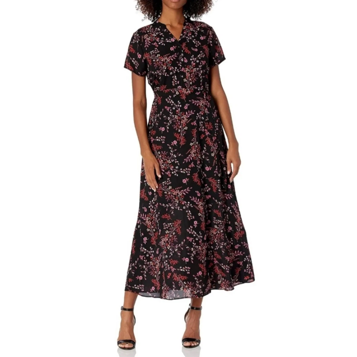 NANETTE LEPORE Dragonfruit Multi Floral Belted Maxi Dress - photo 2