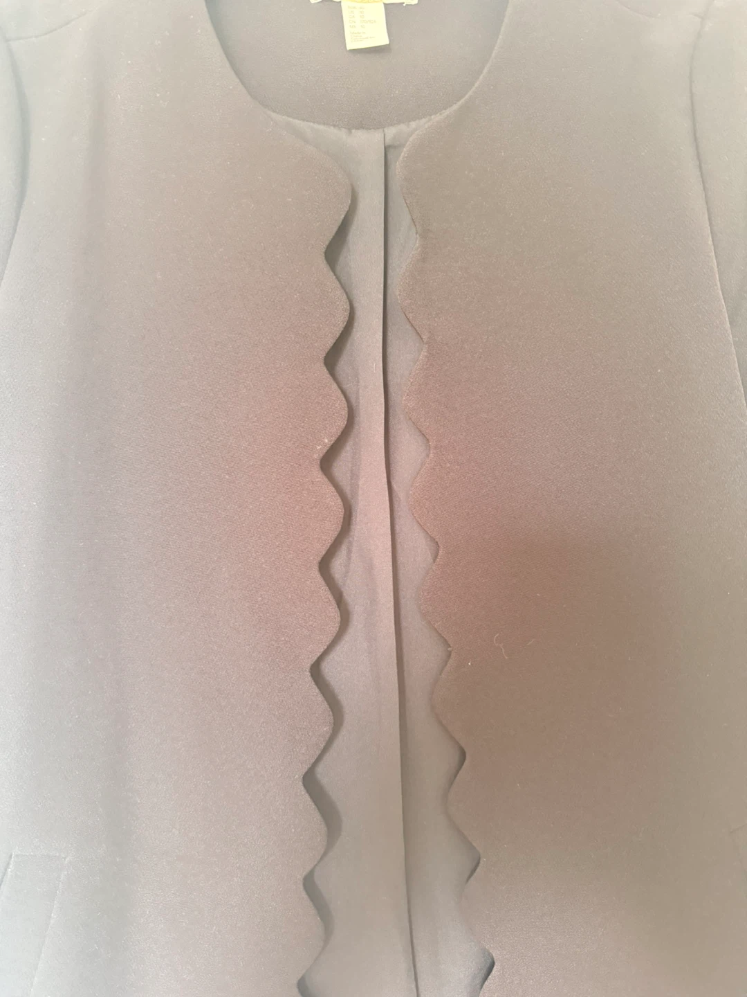 H&M Black Scalloped Edge Jacket - photo 5