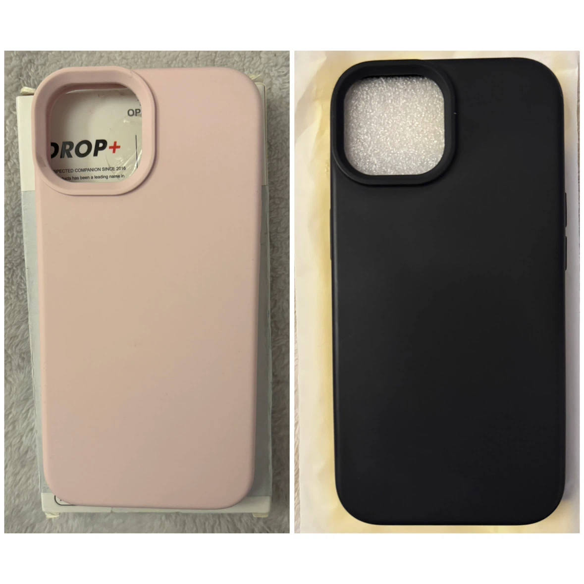 2 iPhone 15 Cases - *Pink & Black*