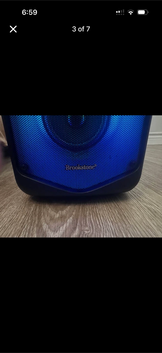 Brookstone Portable Bluetooth Speaker with Lights - photo 2