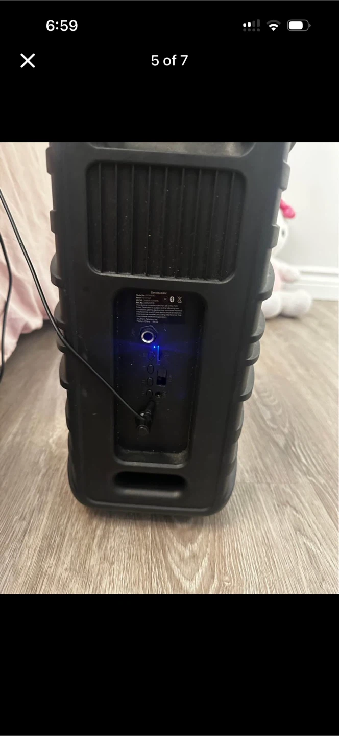 Brookstone Portable Bluetooth Speaker with Lights - photo 3